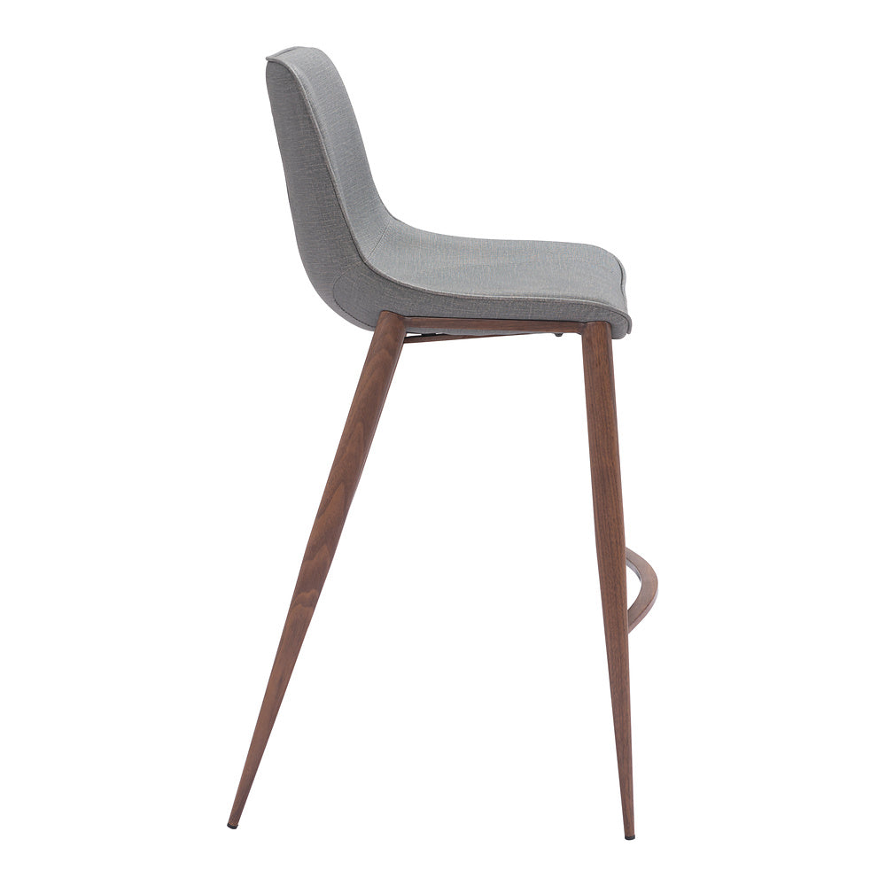 Banco Alto para Bistró - ZUO MAGNUS 53x55 109938 - Varios Colores - Asiento y Respaldo Tapizados en Piel Sintética