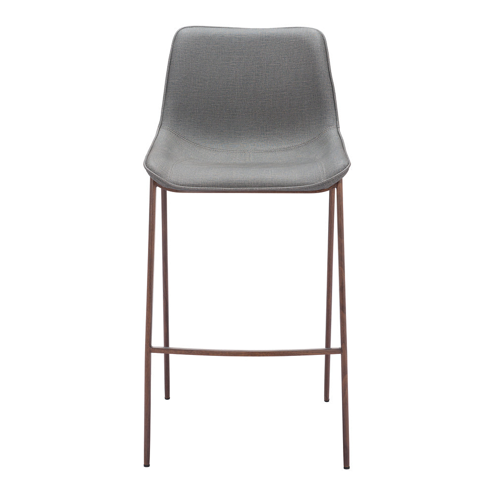 Banco Alto para Bistró - ZUO MAGNUS 53x55 109938 - Varios Colores - Asiento y Respaldo Tapizados en Piel Sintética