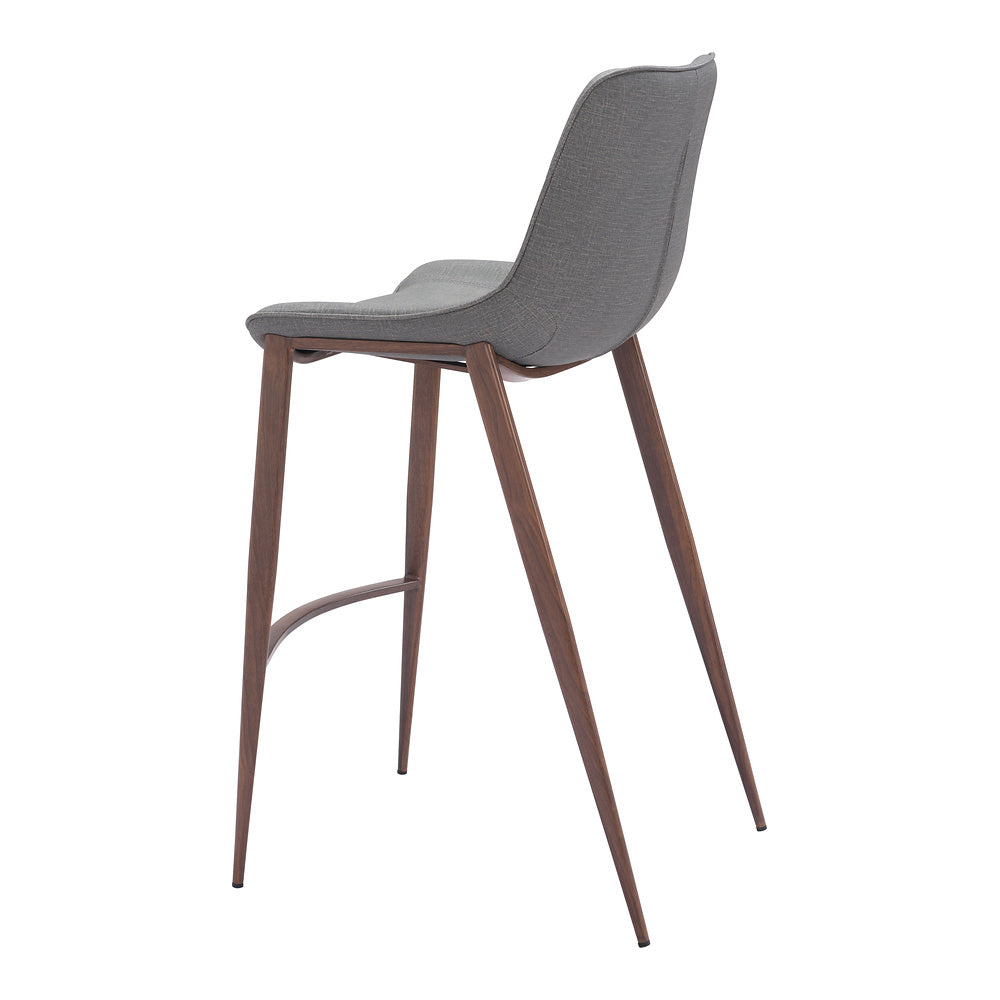 Banco Alto para Bistró - ZUO MAGNUS 53x55 109938 - Varios Colores - Asiento y Respaldo Tapizados en Piel Sintética