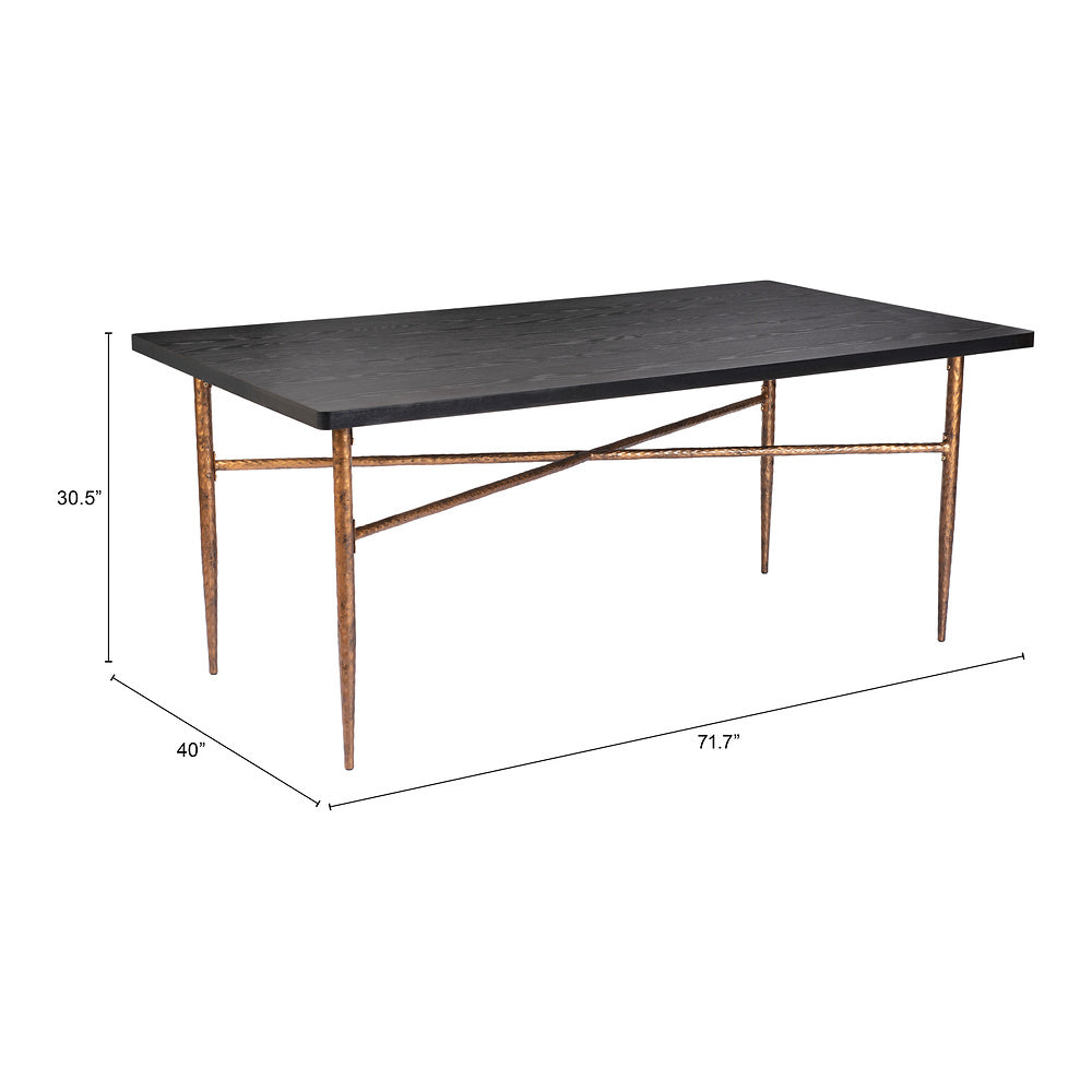 Mesa de Comedor para Desayunador - ZUO NIDA - Varios Colores - Cubierta de MDF Símil Madera y Estructura de Acero con Recubrimiento en Polvo