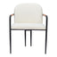 Silla Comercial para Hotel - ZUO SIBU - Crema - Asiento y Respaldo Tapizados en Piel Sintética