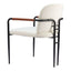 Silla Comercial para Hotel - ZUO SIBU - Crema - Asiento y Respaldo Tapizados en Piel Sintética
