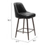 Banco Mostrador para Bar y Barra - ZUO KEPPEL - Varios Colores - Asiento y Respaldo Tapizados en Piel Sintética