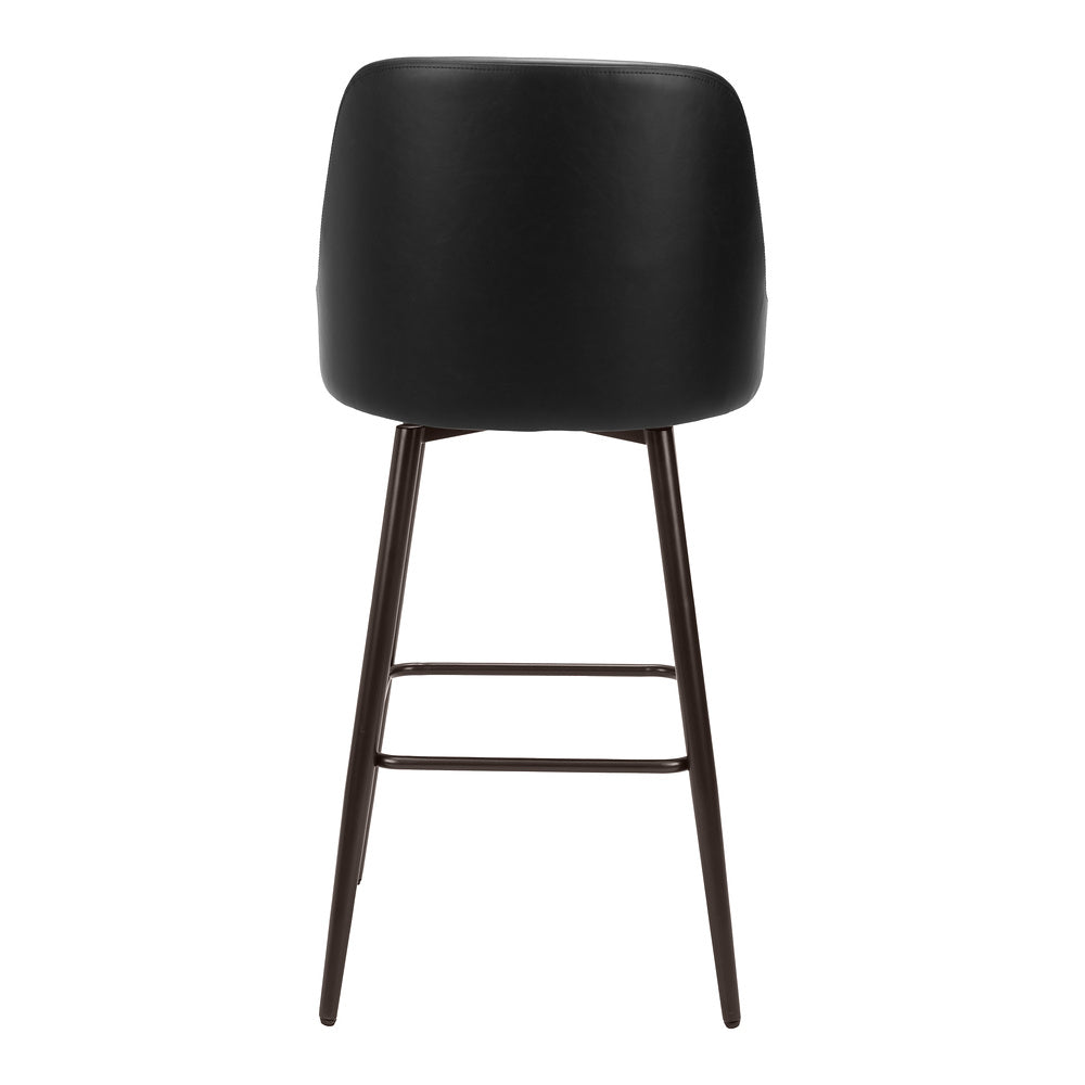 Banco Alto para Bistró - ZUO KEPPEL - Varios Colores - Asiento y Respaldo Tapizados en Piel Sintética