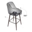 Banco Alto para Bistró - ZUO KEPPEL - Varios Colores - Asiento y Respaldo Tapizados en Piel Sintética