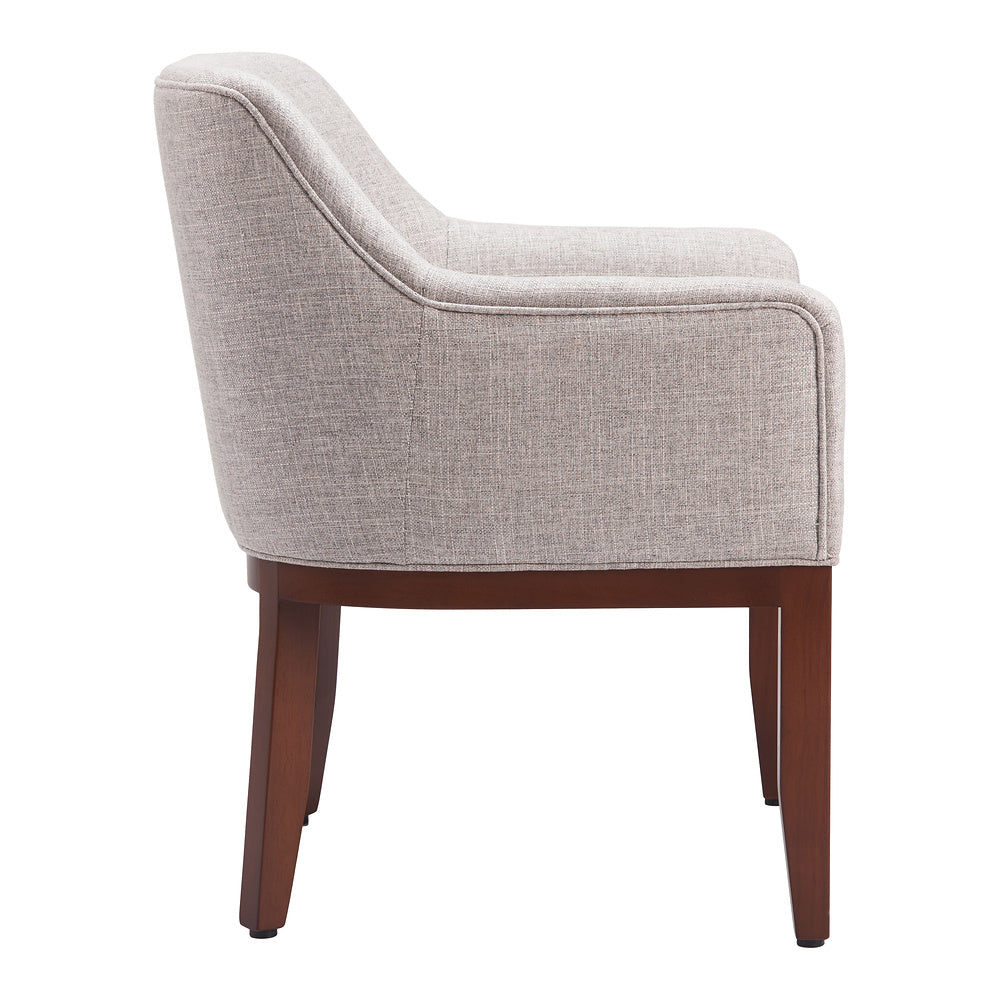 Silla Comercial para Hotel - ZUO BERBERA - Gris - Asiento y Respaldo Tapizados