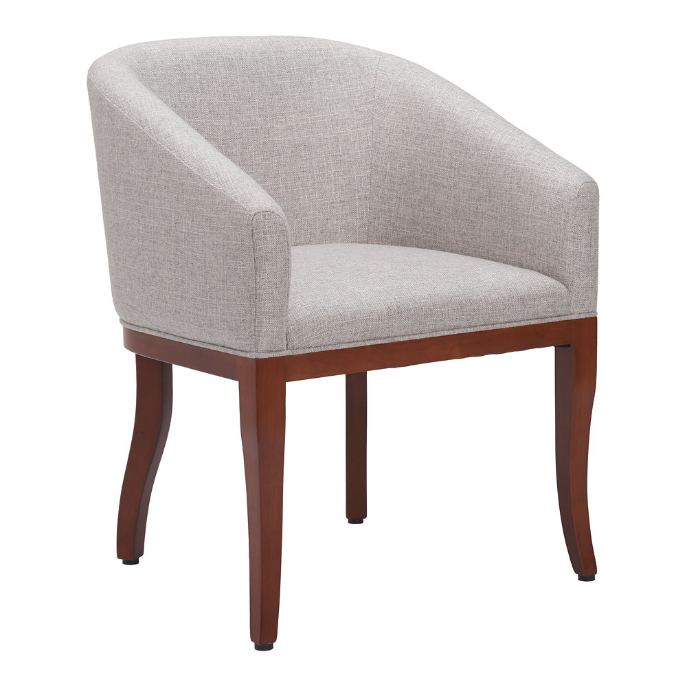 Silla Comercial para Desayunador - ZUO SERASA - Gris - Asiento y Respaldo Tapizados