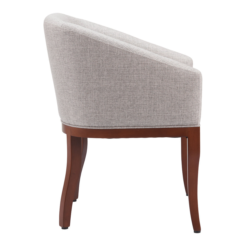 Silla Comercial para Desayunador - ZUO SERASA - Gris - Asiento y Respaldo Tapizados
