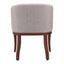 Silla Comercial para Desayunador - ZUO SERASA - Gris - Asiento y Respaldo Tapizados