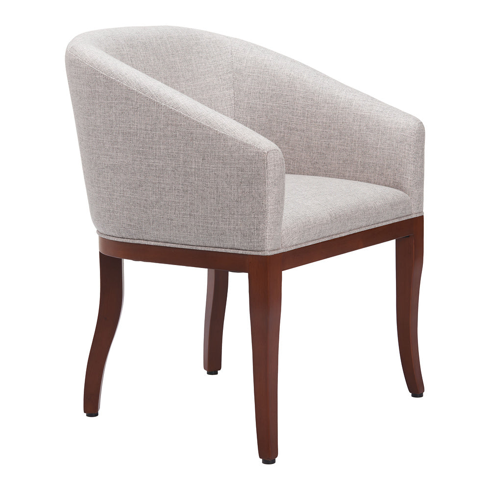 Silla Comercial para Desayunador - ZUO SERASA - Gris - Asiento y Respaldo Tapizados