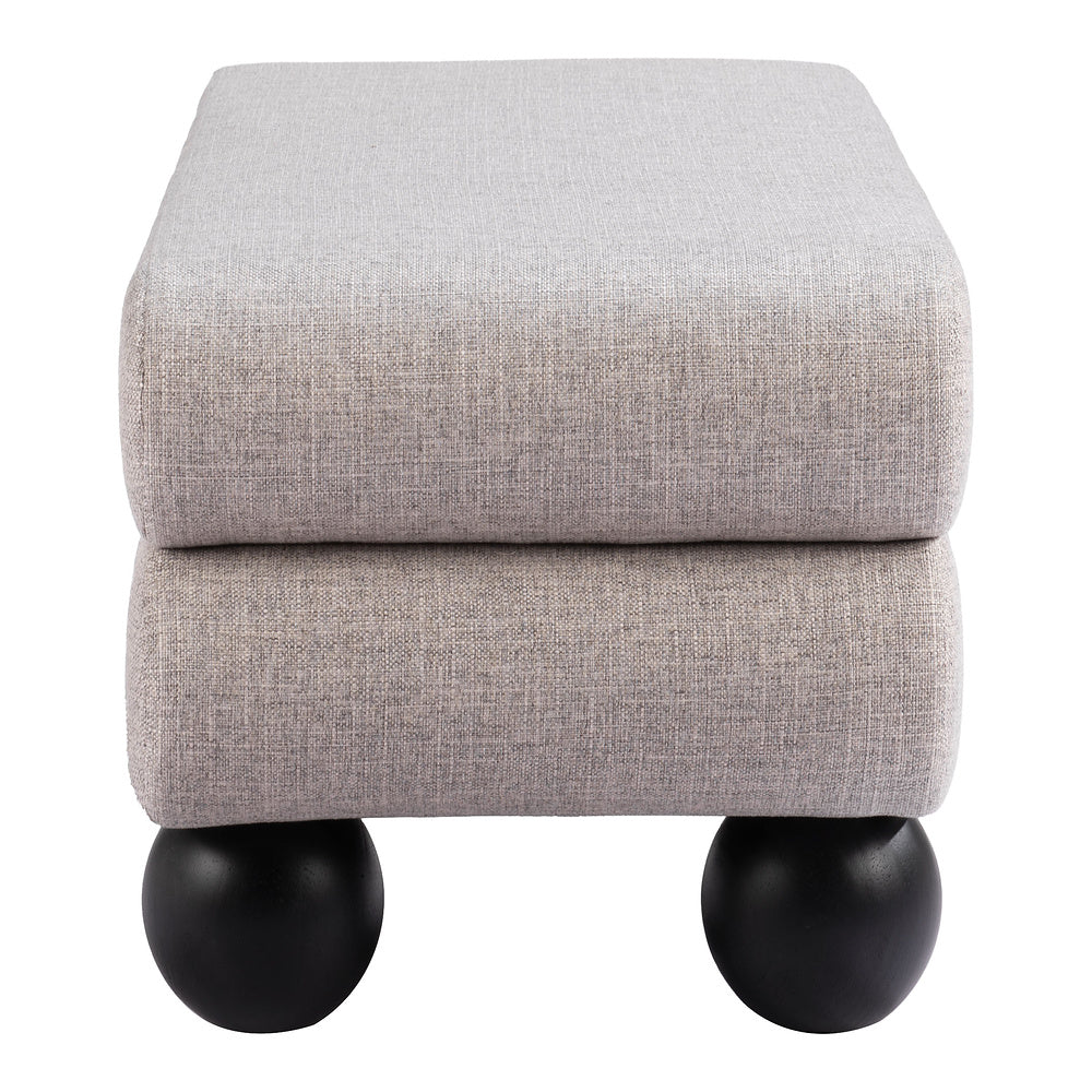 Banca para Lobby 1 Plaza - ZUO DAVAO - Gris - Asiento y Respaldo Tapizados