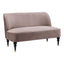 Love Seat para Consultorio 2 Plazas - ZUO BINTULU - Taupe - Asiento y Respaldo Tapizados en Tela Tipo Terciopelo