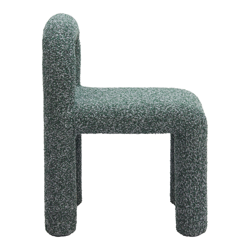 Silla Comercial para Hotel - ZUO ARUM - Verde Nevado - Asiento y Respaldo Tapizados en Tela Tipo Borrego