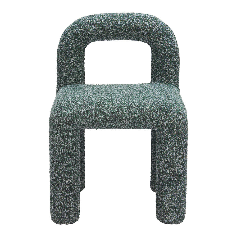 Silla Comercial para Hotel - ZUO ARUM - Verde Nevado - Asiento y Respaldo Tapizados en Tela Tipo Borrego