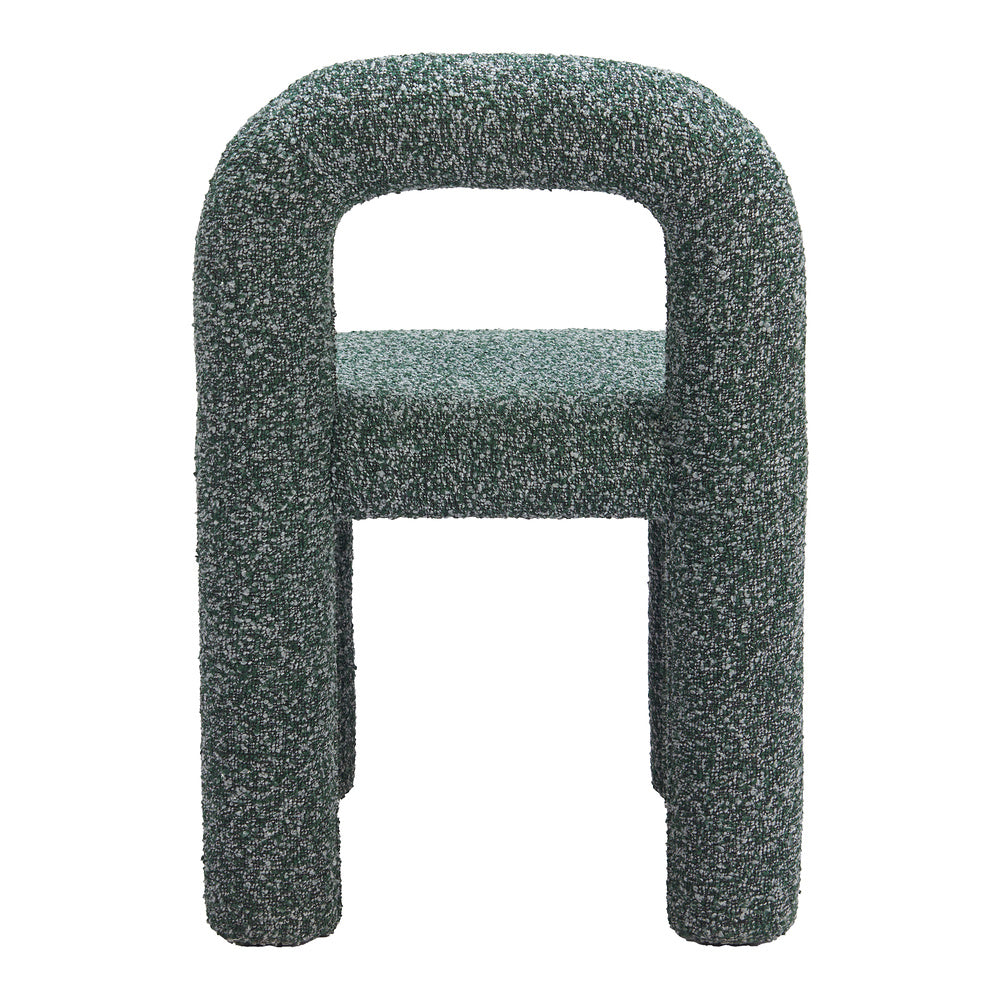 Silla Comercial para Hotel - ZUO ARUM - Verde Nevado - Asiento y Respaldo Tapizados en Tela Tipo Borrego