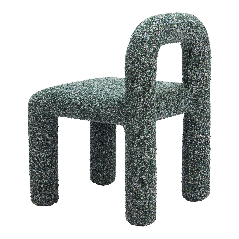 Silla Comercial para Hotel - ZUO ARUM - Verde Nevado - Asiento y Respaldo Tapizados en Tela Tipo Borrego