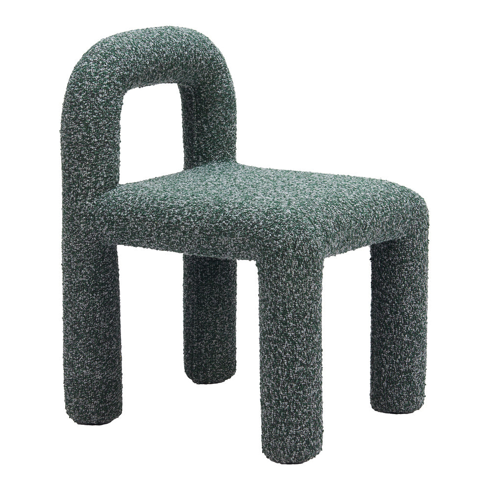 Silla Comercial para Hotel - ZUO ARUM - Verde Nevado - Asiento y Respaldo Tapizados en Tela Tipo Borrego