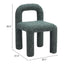 Silla Comercial para Hotel - ZUO ARUM - Verde Nevado - Asiento y Respaldo Tapizados en Tela Tipo Borrego