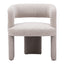 Sillón Ocasional para Lounge - ZUO JAVA - Beige Arena - Asiento y Respaldo Tapizados en Tela Tipo Borrego
