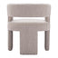 Sillón Ocasional para Lounge - ZUO JAVA - Beige Arena - Asiento y Respaldo Tapizados en Tela Tipo Borrego