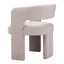 Sillón Ocasional para Lounge - ZUO JAVA - Beige Arena - Asiento y Respaldo Tapizados en Tela Tipo Borrego