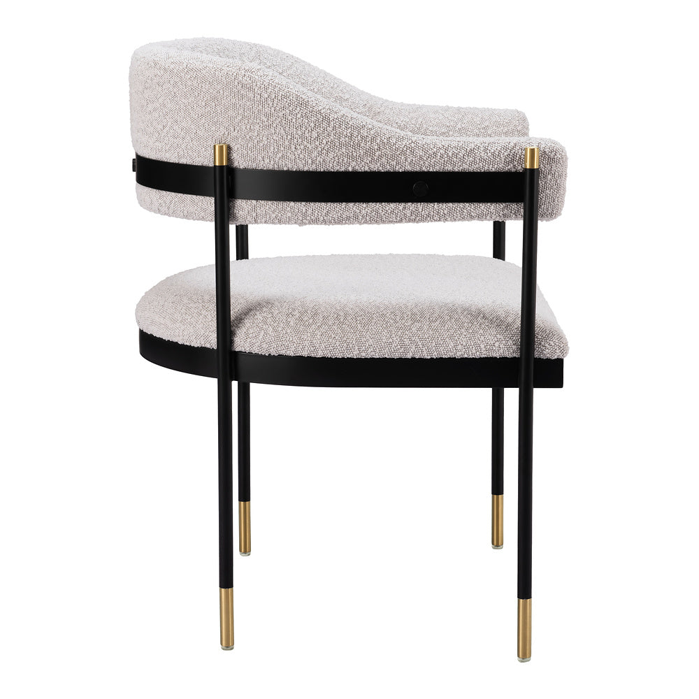 Silla Comercial para Salón de Eventos - ZUO ZADAR - Gris Neblina - Asiento y Respaldo Tapizados en Tejido Texturizado