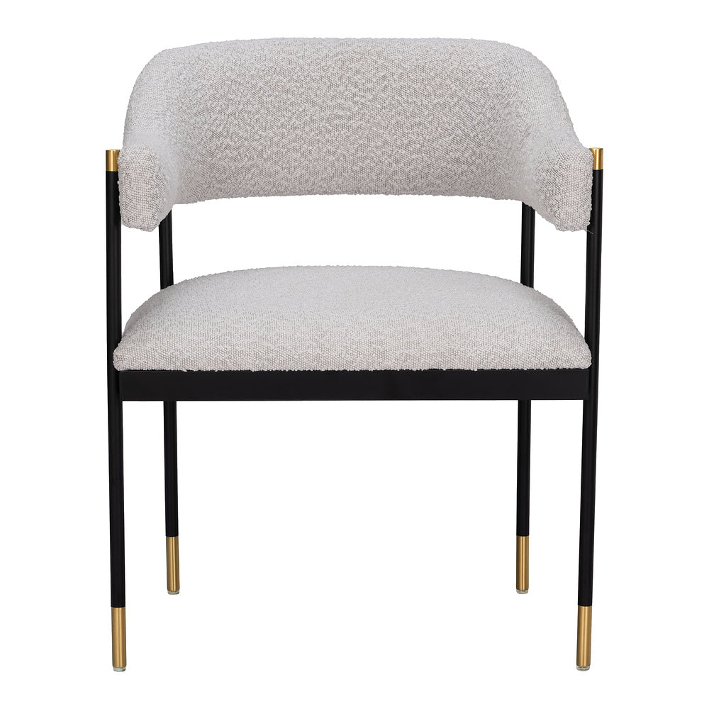 Silla Comercial para Salón de Eventos - ZUO ZADAR - Gris Neblina - Asiento y Respaldo Tapizados en Tejido Texturizado