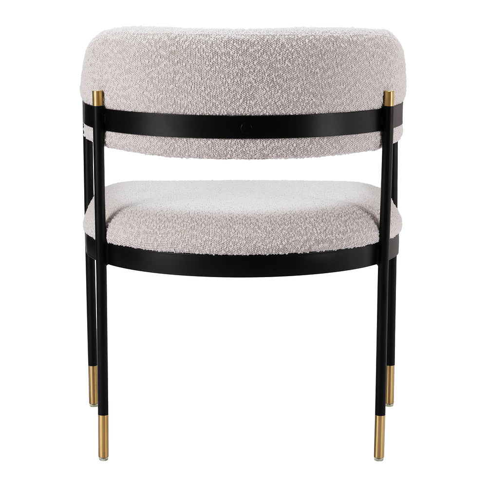Silla Comercial para Salón de Eventos - ZUO ZADAR - Gris Neblina - Asiento y Respaldo Tapizados en Tejido Texturizado