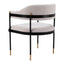 Silla Comercial para Salón de Eventos - ZUO ZADAR - Gris Neblina - Asiento y Respaldo Tapizados en Tejido Texturizado
