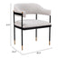 Silla Comercial para Salón de Eventos - ZUO ZADAR - Gris Neblina - Asiento y Respaldo Tapizados en Tejido Texturizado
