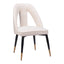 Silla Comercial para Hotel - ZUO ARTUS - Varios Colores - Asiento y Respaldo Tapizados en Tejido Texturizado - Marfil