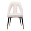 Silla Comercial para Hotel - ZUO ARTUS - Varios Colores - Asiento y Respaldo Tapizados en Tejido Texturizado - Marfil