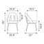 Silla Comercial para Hotel - ZUO ARTUS - Varios Colores - Asiento y Respaldo Tapizados en Tejido Texturizado - Marfil