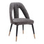 Silla Comercial para Hotel - ZUO ARTUS - Varios Colores - Asiento y Respaldo Tapizados en Tejido Texturizado - Gris