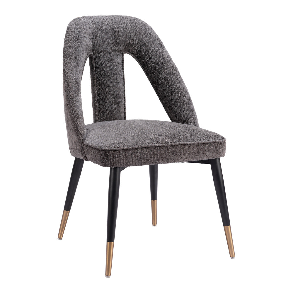 Silla Comercial para Hotel - ZUO ARTUS - Varios Colores - Asiento y Respaldo Tapizados en Tejido Texturizado - Gris