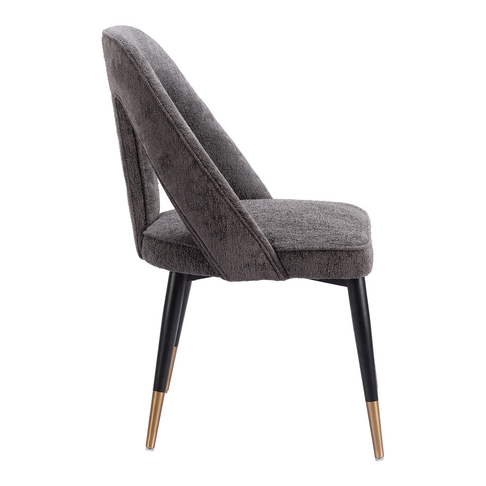 Silla Comercial para Hotel - ZUO ARTUS - Varios Colores - Asiento y Respaldo Tapizados en Tejido Texturizado - Gris