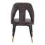 Silla Comercial para Hotel - ZUO ARTUS - Varios Colores - Asiento y Respaldo Tapizados en Tejido Texturizado - Gris