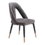 Silla Comercial para Hotel - ZUO ARTUS - Varios Colores - Asiento y Respaldo Tapizados en Tejido Texturizado - Gris
