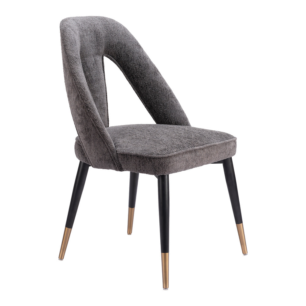 Silla Comercial para Hotel - ZUO ARTUS - Varios Colores - Asiento y Respaldo Tapizados en Tejido Texturizado - Gris