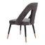 Silla Comercial para Hotel - ZUO ARTUS - Varios Colores - Asiento y Respaldo Tapizados en Tejido Texturizado - Gris