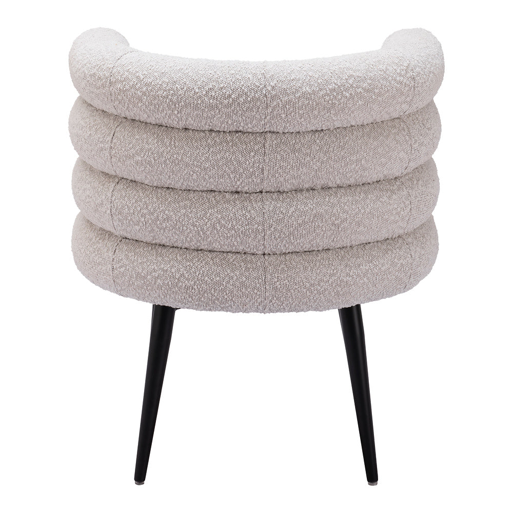 Silla Comercial para Food Court - ZUO GRENA - Gris Neblina - Asiento y Respaldo Tapizados en Tejido Texturizado