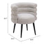 Silla Comercial para Food Court - ZUO GRENA - Gris Neblina - Asiento y Respaldo Tapizados en Tejido Texturizado