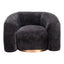 Sillón Ocasional para Lobby de Hotel - ZUO HAVN - Negro - Asiento y Respaldo Tapizados en Tejido Texturizado