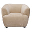 Sillón Ocasional para Lounge - ZUO BEKKER - Beige Dorado - Asiento y Respaldo Tapizados en Tejido Texturizado
