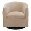 Silla Comercial para Comedor de Empresa - ZUO HANKO - Beige Dorado - Asiento y Respaldo Tapizados en Tejido Texturizado