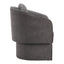 Sillón Ocasional para Consultorio - ZUO OLYA - Gris Trufa - Asiento y Respaldo Tapizados
