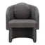 Sillón Ocasional para Consultorio - ZUO OLYA - Gris Trufa - Asiento y Respaldo Tapizados