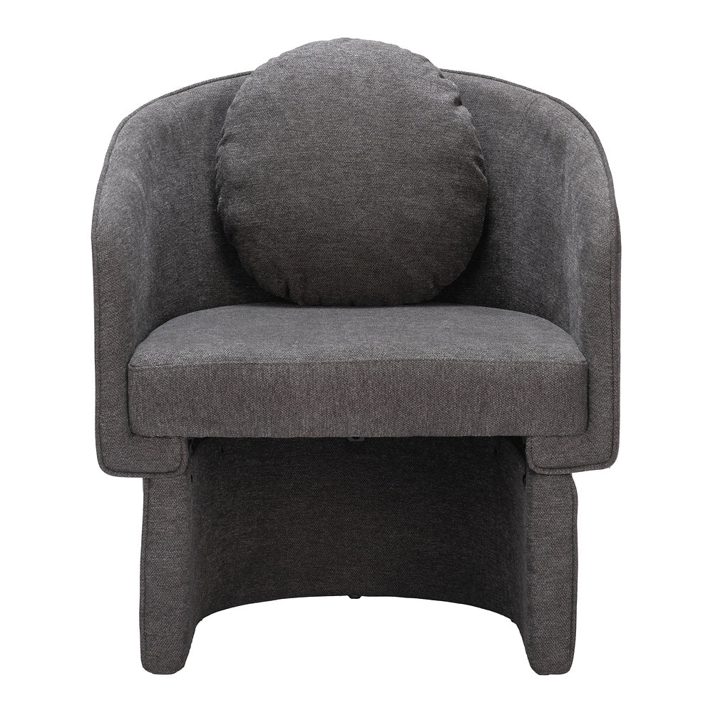Sillón Ocasional para Consultorio - ZUO OLYA - Gris Trufa - Asiento y Respaldo Tapizados