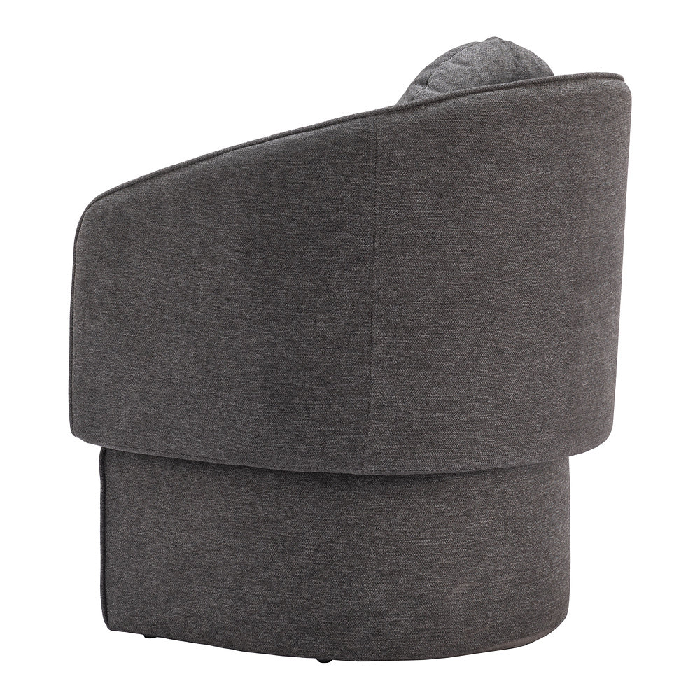 Sillón Ocasional para Consultorio - ZUO OLYA - Gris Trufa - Asiento y Respaldo Tapizados