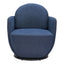 Silla Comercial para Restaurante - ZUO BANT - Azul - Asiento y Respaldo Tapizados en Tejido Texturizado